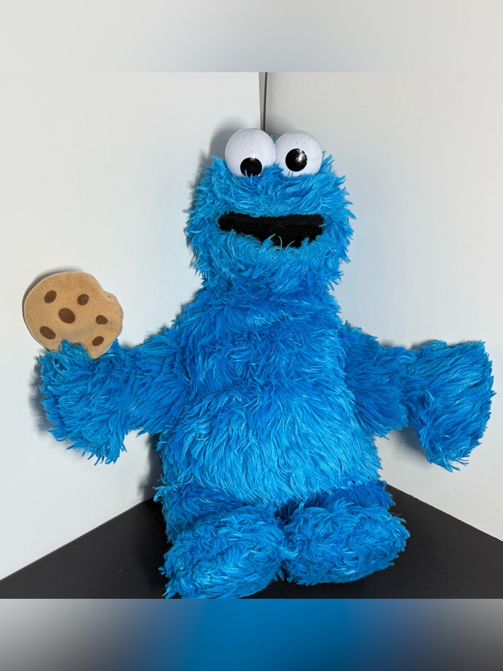 VTG 2008 Fisher-Price Sesame Street Shaggy Fur Cookie Monster Plush Toy 15"